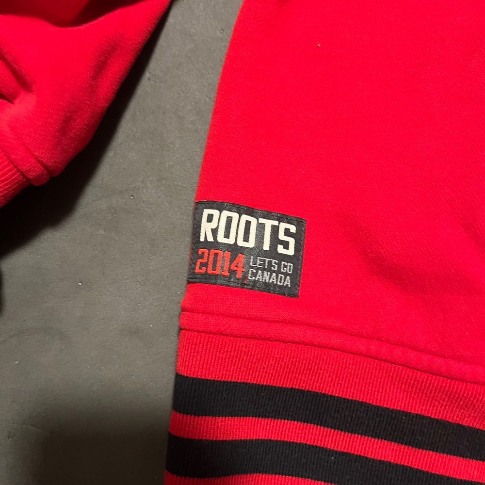 Roots Varsity Jacket Mens Large Red 2014 Canada Olympic Collection - Picture 7 of 10